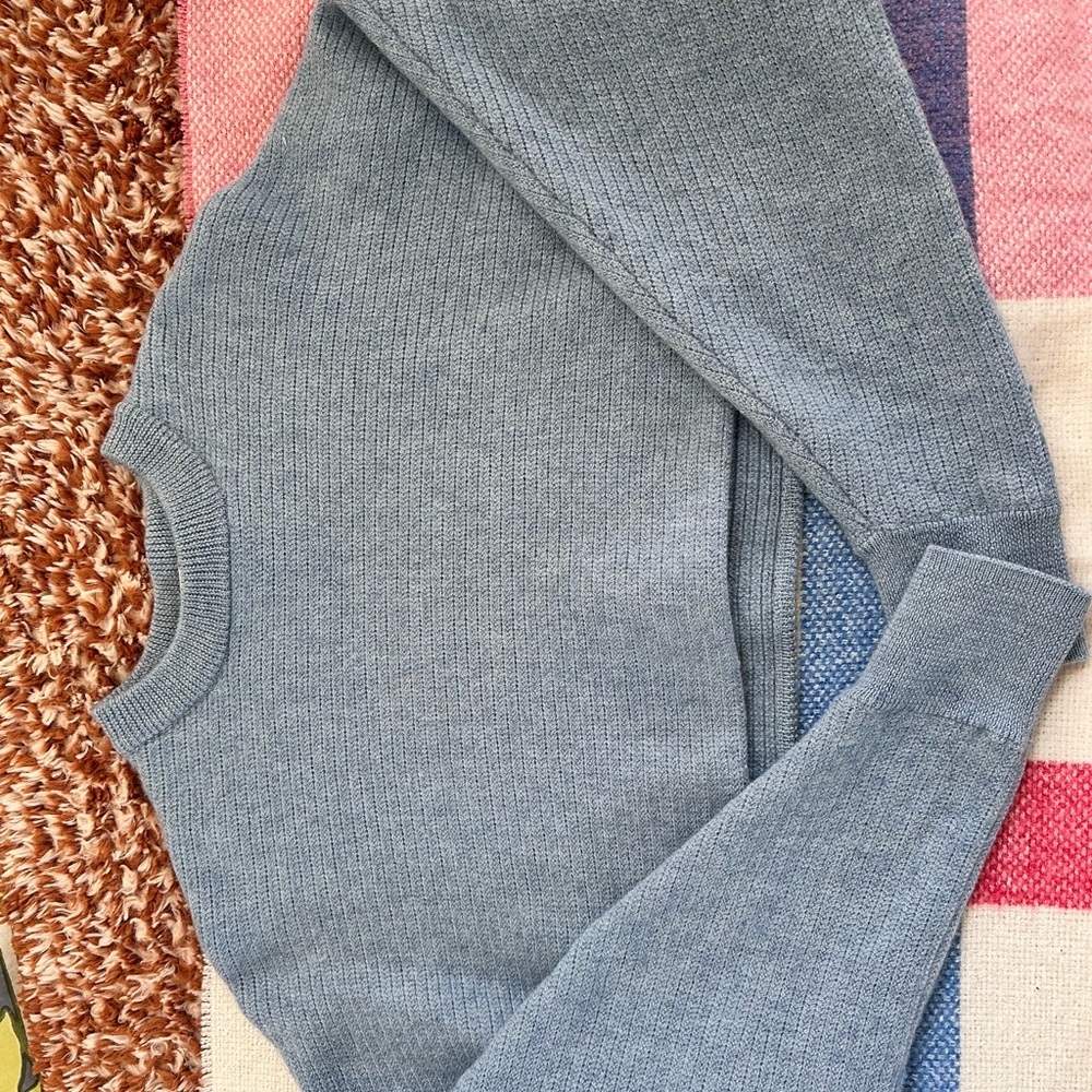 Wilfred Free blue cropped sweater